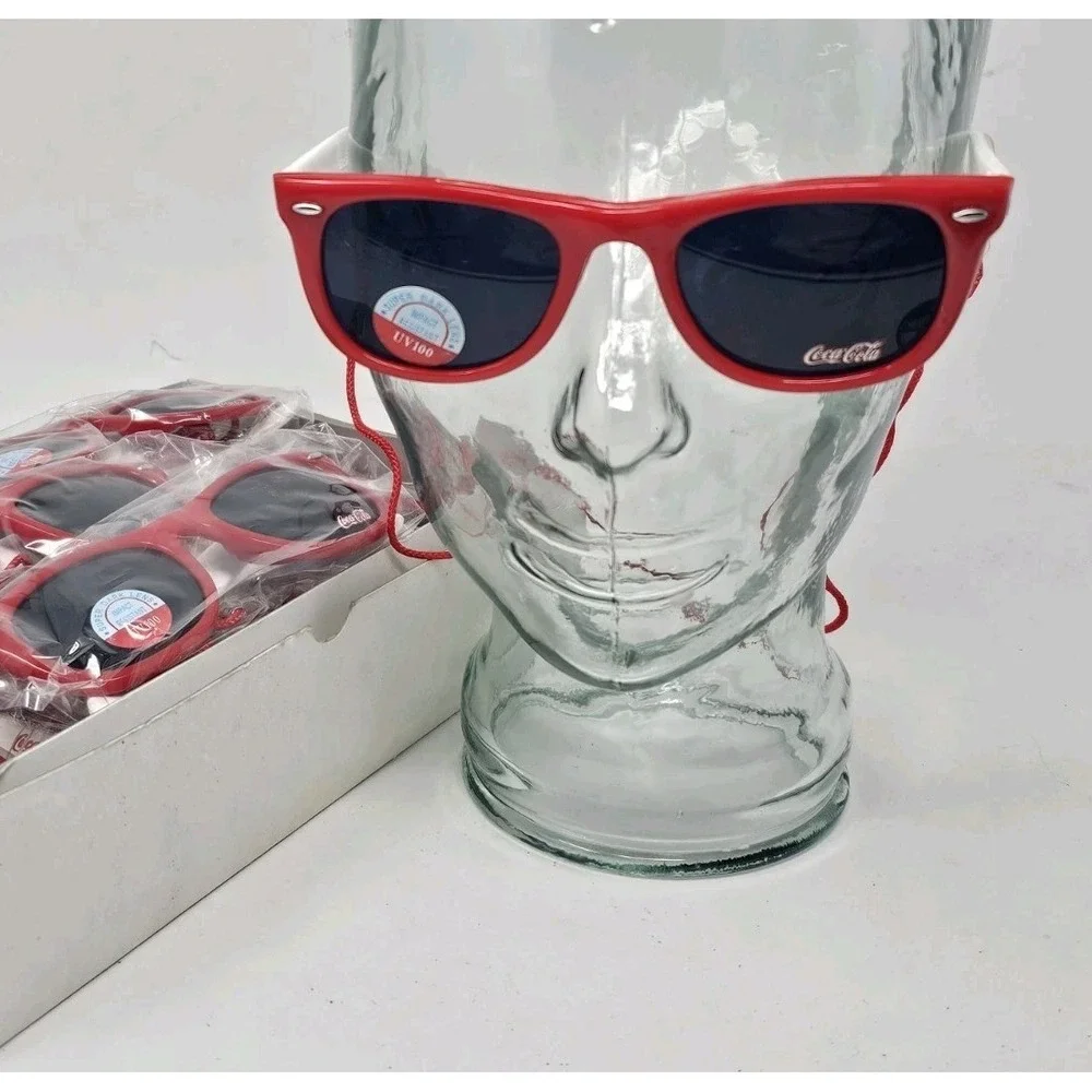 VINTAGE Coca Cola Sunglasses Dark Lens UV 100 New Old Stock 90s